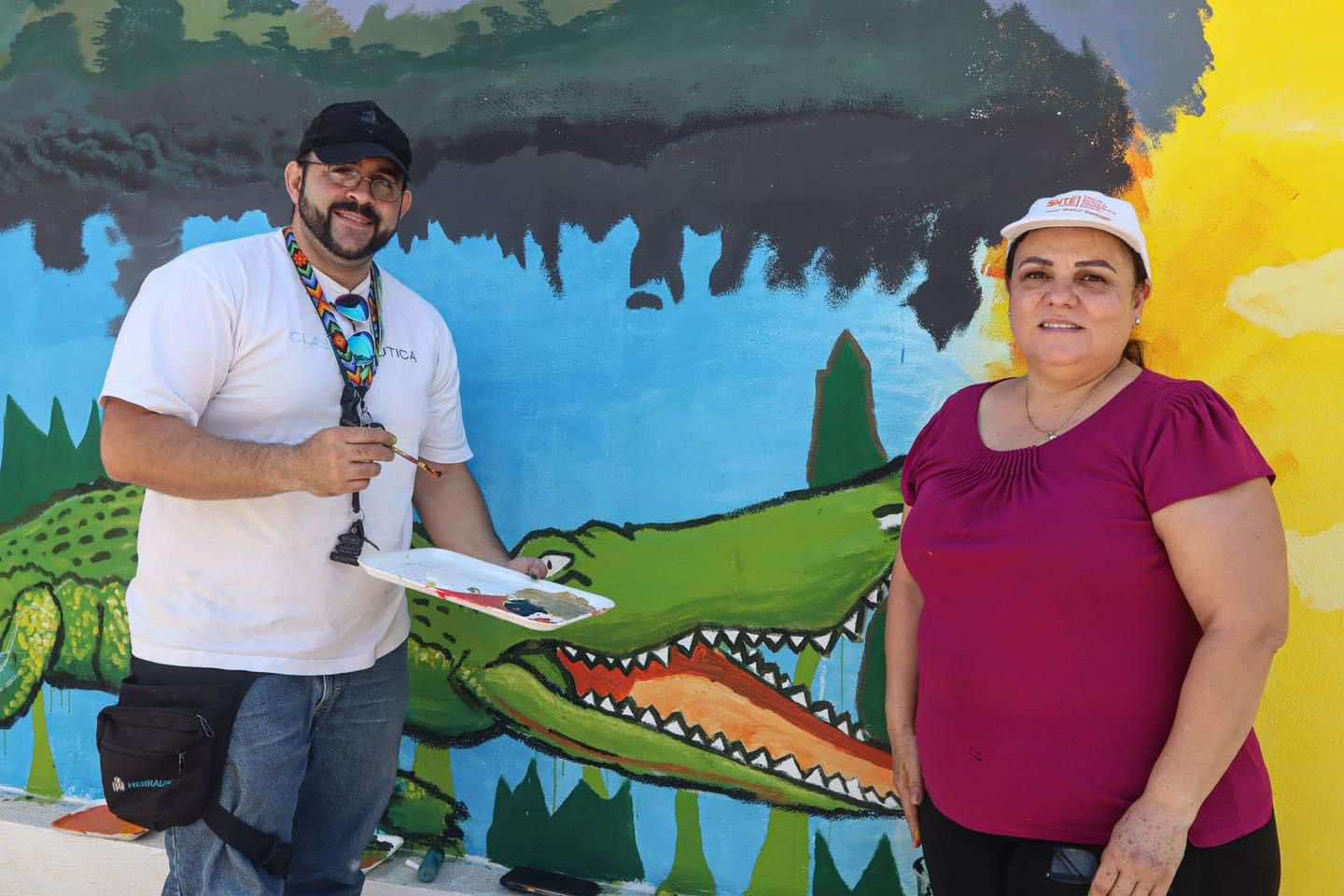 Juntas y juntos pintamos esperanza en los ´Murales en la colonia Santa Teresita’: Elizabeth López Blanco