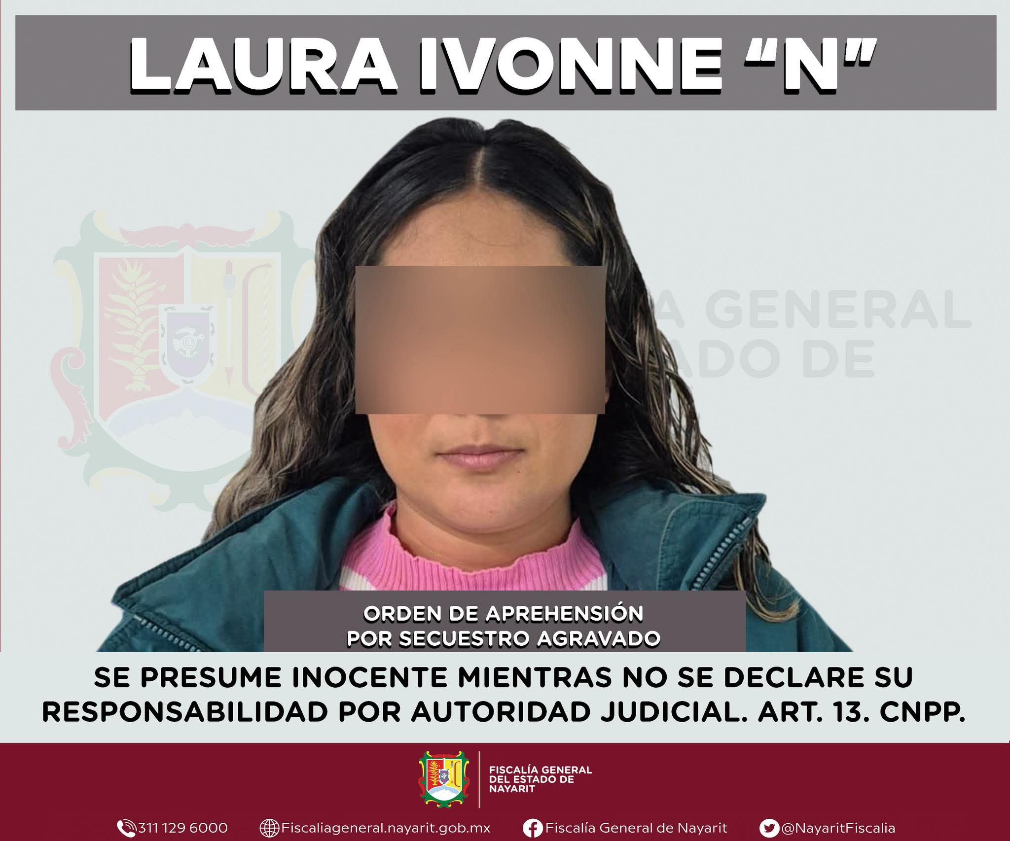 LAURA IVONNE ES DETENIDA EN TEPIC POR SECUESTRO AGRAVADO